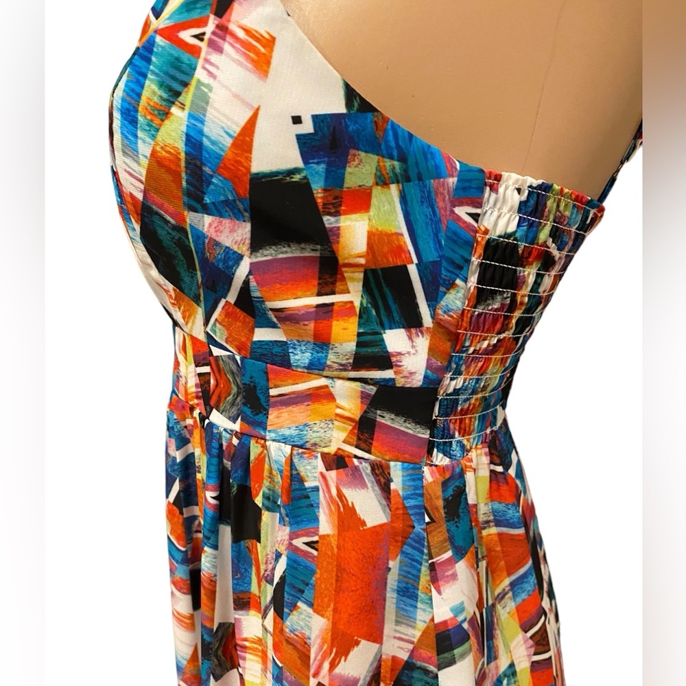 Felicity & Coco Multi-Colored Geometric Print Max… - image 8